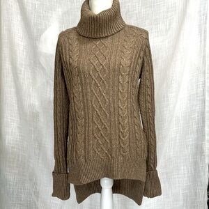 Cable Knit Turtleneck Sweater